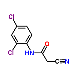 2-Cyano-N-(2,4-dichlorophenyl)acetamide Structure
