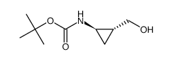 Carbamic acid, [2-(hydroxymethyl)cyclopropyl]-, 1,1-dimethylethyl ester, (1R- structure