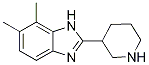 6,7-DIMETHYL-2-PIPERIDIN-3-YL-1H-BENZIMIDAZOLE结构式