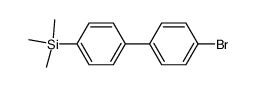 4-bromo-4'-trimethylsilyl-1,1'-biphenyl结构式