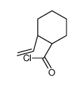 Cyclohexanecarbonyl chloride, 2-ethenyl-, trans- (9CI) Structure