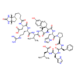 Biotinyl-Angiotensin I trifluoroacetate salt结构式