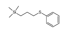 [[3-(trimethylsilyl)propyl]thio]benzene结构式