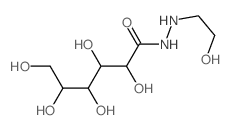 2,3,4,5,6-pentahydroxy-N-(2-hydroxyethyl)hexanehydrazide structure