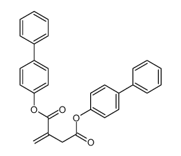 bis(4-phenylphenyl) 2-methylidenebutanedioate Structure