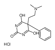 5-[2-(dimethylamino)ethyl]-5-phenyl-1,3-diazinane-2,4,6-trione,hydrochloride Structure