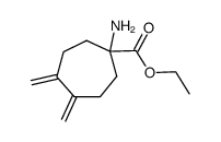 Cycloheptanecarboxylic acid, 1-amino-4,5-bis(methylene)-, ethyl ester (9CI)结构式