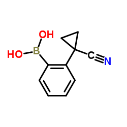 [2-(1-Cyanocyclopropyl)phenyl]boronic acid Structure