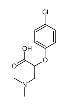 2-(4-Chlorophenoxy)-3-(dimethylamino)propanoic acid结构式