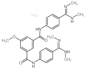 1,3-Benzenedicarboxamide,5-methoxy-N1,N3-bis[4-[(methylamino)(methylimino)methyl]phenyl]-, hydrochloride(1:2) picture