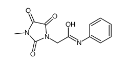 2-(3-methyl-2,4,5-trioxoimidazolidin-1-yl)-N-phenylacetamide结构式