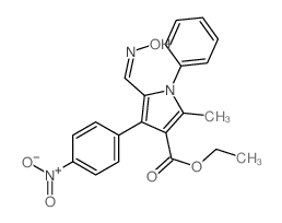 ethyl 5-(hydroxyiminomethyl)-2-methyl-4-(4-nitrophenyl)-1-phenyl-pyrrole-3-carboxylate picture