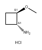 Cyclobutanamine, 2-methoxy-, hydrochloride (1:1), (1R,2R)-rel- picture