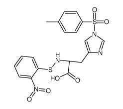 (2S)-3-[1-(4-methylphenyl)sulfonylimidazol-4-yl]-2-[(2-nitrophenyl)sulfanylamino]propanoic acid Structure