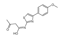 N-[4-(4-methoxyphenyl)-1,3-thiazol-2-yl]-3-oxobutanamide Structure
