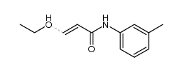 (E)-N-(3-methylphenyl)-3-ethoxypropenamide结构式