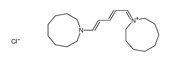1-[(1E,3E)-5-(azonan-1-ium-1-ylidene)penta-1,3-dienyl]azonane,chloride Structure