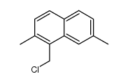 1-(chloromethyl)-2,7-dimethylnaphthalene结构式