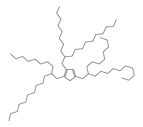 1,2,4-tris(2-octyldodecyl)cyclopenta-1,3-diene结构式