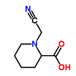 1-(氰基甲基)-2-哌啶羧酸结构式