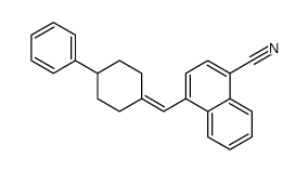 4-[(4-phenylcyclohexylidene)methyl]naphthalene-1-carbonitrile Structure