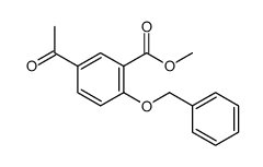 2-BENZYL-5-ACETYL METHYL SALICYLATE Structure