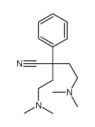 BUTYRONITRILE, 4-(DIMETHYLAMINO)-2-(2-(DIMETHYLAMINO)ETHYL)-2-PHENYL- structure