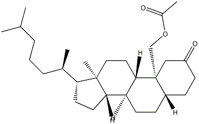 19-Acetyloxy-5α-cholestan-2-one Structure