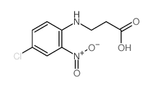 b-Alanine,N-(4-chloro-2-nitrophenyl)-结构式