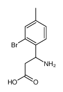3-AMINO-3-(2-BROMO-4-METHYL-PHENYL)-PROPIONIC ACID Structure