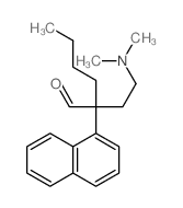 1-Naphthaleneacetaldehyde,a-butyl-a-[2-(dimethylamino)ethyl]- Structure