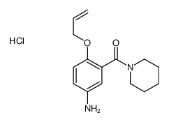 (5-amino-2-prop-2-enoxy-phenyl)-(1-piperidyl)methanone hydrochloride structure