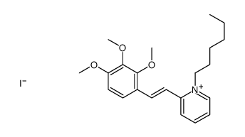 1-hexyl-2-[2-(2,3,4-trimethoxyphenyl)ethenyl]pyridin-1-ium,iodide Structure