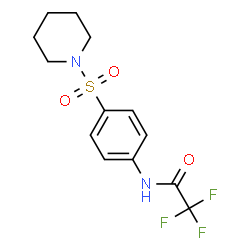 2,2,2-Trifluoro-N-[4-(1-piperidinylsulfonyl)phenyl]acetamide Structure