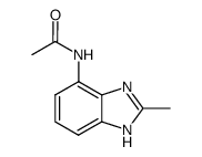 Acetamide, N-(2-methyl-4-benzimidazolyl)- (8CI) structure