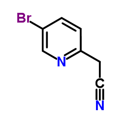 (5-Bromo-2-pyridinyl)acetonitrile structure