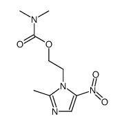 1-dimethylcarbamoyloxy-2-(2-methyl-5-nitro-imidazol-1-yl)-ethane结构式