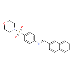 4-(4-morpholinylsulfonyl)-N-(2-naphthylmethylene)aniline结构式