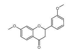 7-methoxy-2-(3-methoxyphenyl)chroman-4-one Structure