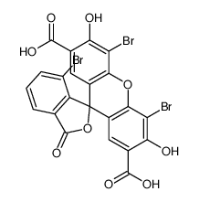 4',5',7-Tribromo-3',6'-dihydroxy-3-oxospiro[isobenzofuran-1(3H),9'-[9H]xanthene]-2',7'-dicarboxylic acid structure