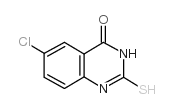 6-氯-2-硫代-2,3-二氢喹唑啉-4-酮结构式