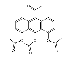 10-acetyl-1,8,9-triacetoxy anthracene结构式