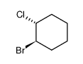 trans-1,2-Brom-chlor-cyclohexan结构式