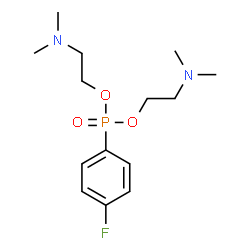 p-Fluorophenylphosphonic acid bis[2-(dimethylamino)ethyl] ester结构式