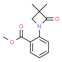 METHYL 2-(3,3-DIMETHYL-2-OXO-1-AZETANYL)BENZENECARBOXYLATE结构式