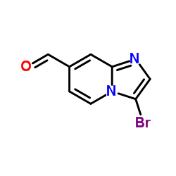 3-Bromoimidazo[1,2-a]pyridine-7-carbaldehyde结构式