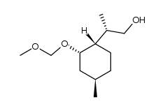 2-(1-hydroxyprop-2-yl)-5-methylcyclohexan-1-ol methoxymethyl ether结构式