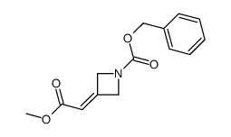 benzyl 3-(2-methoxy-2-oxoethylidene)azetidine-1-carboxylate structure
