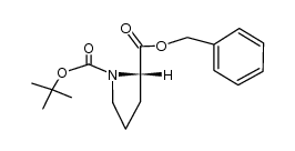 2-benzyl 1-tert-butyl (2S)-pyrrolidine-1,2-dicarboxylate结构式