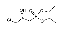 (R)-(+)-diethyl 3-chloro-2-hydroxypropanephosphonate结构式